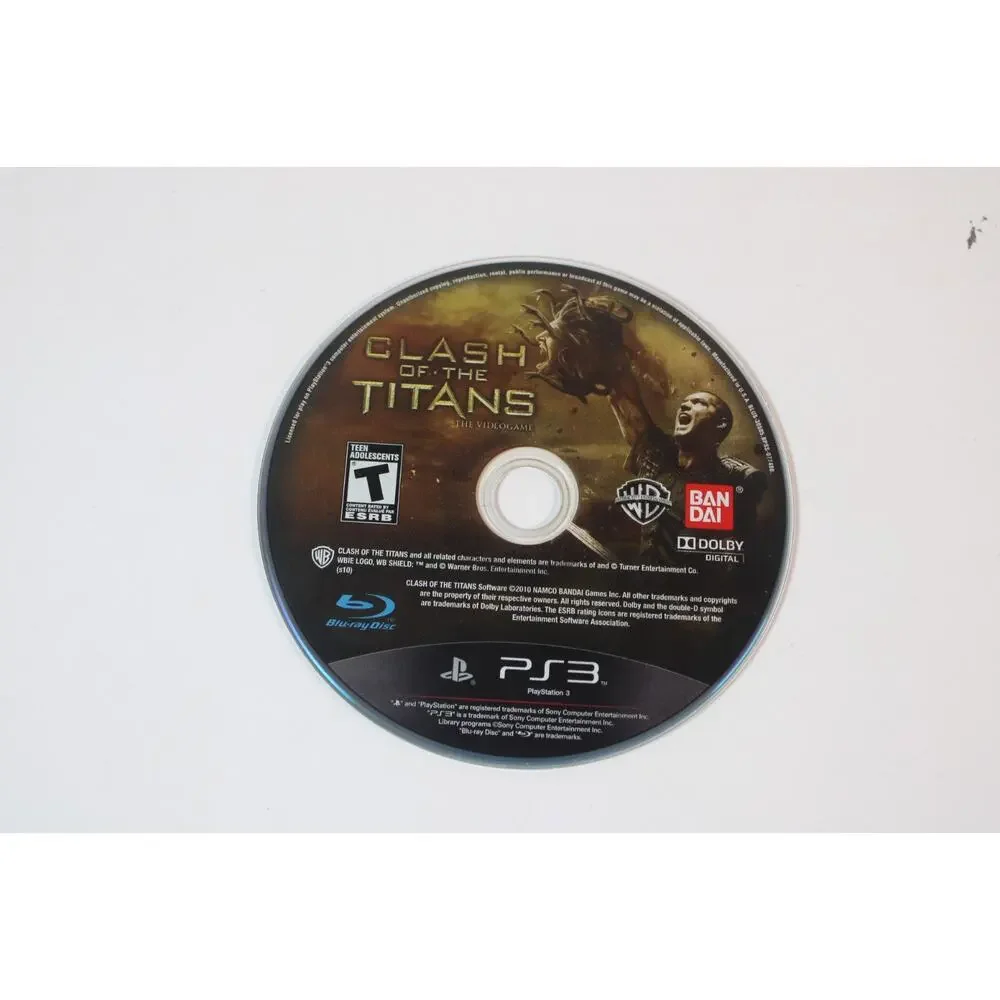 Clash of the Titans: The Videogame (Sony PlayStation 3, 2010, PS3) Disc Only